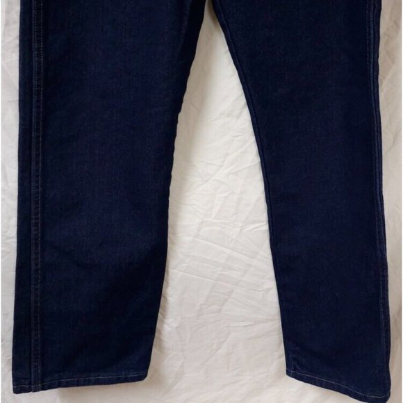 Wrangler Rugged Wear Mens 30x30 Relaxed Fit Dark Wash Straight Leg Western Jeans - Picture 4 of 9